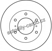 Brzdový kotouč TRW DF4159 - MITSUBISHI PAJERO 99-