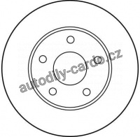 Brzdový kotouč TRW DF1647 - FORD SCORPIO