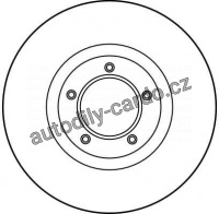 Brzdový kotouč TRW DF1639 - FORD GRANADA