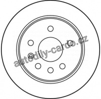 Brzdový kotouč TRW DF1613 - OPEL OMEGA