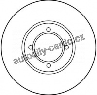 Brzdový kotouč TRW DF1601 - OPEL REKORD E