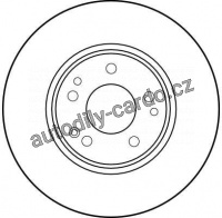 Brzdový kotouč TRW DF1594 - MERCEDES R, SL