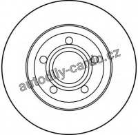 Brzdový kotouč TRW DF2730 - AUDI A4