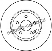 Brzdový kotouč TRW DF4149S - MERCEDES W220 S