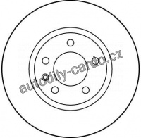 Brzdový kotouč TRW DF2720 - OPEL OMEGA