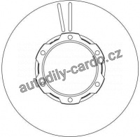 Brzdový kotouč TRW DF4144S - MERCEDES 609D