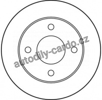 Brzdový kotouč TRW DF2725 - NISSAN MICRA