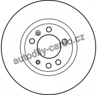 Brzdový kotouč TRW DF4142 - PEUGEOT 607