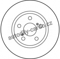 Brzdový kotouč TRW DF2684 - TOYOTA CARINA