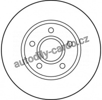 Brzdový kotouč TRW DF2677 - FORD SCORPIO