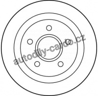 Brzdový kotouč TRW DF2676 - FORD SCORPIO