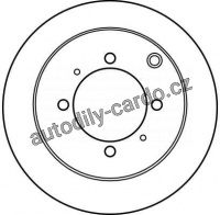 Brzdový kotouč TRW DF4193 - MITSUBISHI GALANT