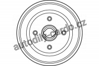 Brzdový buben TRW DB4006 - OPEL CORSA