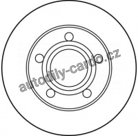 Brzdový kotouč TRW DF2666 - AUDI 100