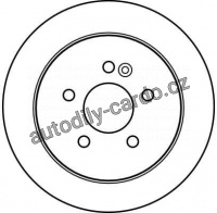 Brzdový kotouč TRW DF4195 - MERCEDES W163 ML