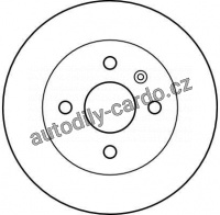 Brzdový kotouč TRW DF4200 - OPEL CORSA