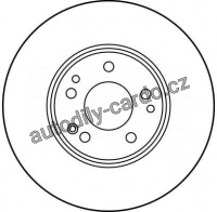 Brzdový kotouč TRW DF1598 - MERCEDES W124, COUPE