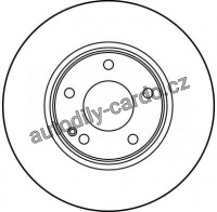 Brzdový kotouč TRW DF2654 - MERCEDES W202 C