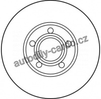 Brzdový kotouč TRW DF2650 - AUDI 100,  AUDI A4