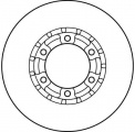 Brzdový kotouč TRW DF2634 -
