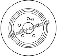 Brzdový kotouč TRW DF4196 - MERCEDES W163 ML