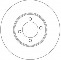 Brzdový kotouč TRW DF4139 - JAGUAR XJS