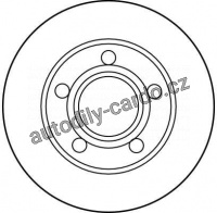 Brzdový kotouč TRW DF2655 - AUDI COUPE