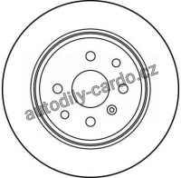 Brzdový kotouč TRW DF2663 - OPEL CALIBRA