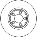 Brzdový kotouč TRW DF4105 - JAGUAR S-TYPE
