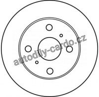 Brzdový kotouč TRW DF4113 - TOYOTA STARLET