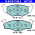 Sada brzdových destiček ATE Ceramic 13.0470-7100 (AT LD7100)