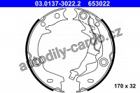 Sada brzdových čelistí ATE 03.0137-3022.2 (AT 653022)
