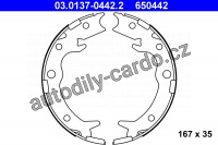 Sada brzdových čelistí ATE 03.0137-0442 (AT 650442)