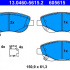 Sada brzdových destiček ATE 13.0460-5615 (AT 605615)