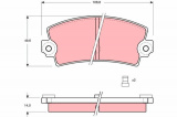 Sada brzdových destiček TRW GDB149 - RENAULT ESPACE