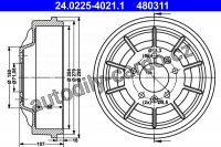 Brzdový buben ATE 24.0225-4021 (AT 254021)