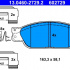 Sada brzdových destiček ATE 13.0460-2729 (AT 602729)