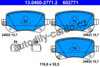 Sada brzdových destiček ATE 13.0460-2771 (AT 602771)