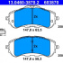 Sada brzdových destiček ATE 13.0460-3870 (AT 603870)