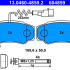 Sada brzdových destiček ATE 13.0460-4859 (AT 604859)