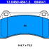 Sada brzdových destiček ATE 13.0460-4841 (AT 604841)