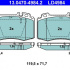 Sada brzdových destiček ATE 13.0470-4984 (AT LD4984)