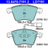 Sada brzdových destiček ATE 13.0470-7191 (AT LD7191)