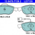 Sada brzdových destiček ATE 13.0470-7139 (AT LD7139)