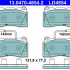 Sada brzdových destiček ATE 13.0470-4854 (AT LD4854)