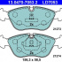 Sada brzdových destiček ATE 13.0470-7053 (AT LD7053)