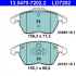 Sada brzdových destiček ATE 13.0470-7202 (AT LD7202)