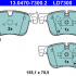 Sada brzdových destiček ATE 13.0470-7300 (AT LD7300)