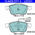 Sada brzdových destiček ATE 13.0470-7211 (AT LD7211)