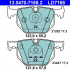 Sada brzdových destiček ATE 13.0470-7168 (AT LD7168)